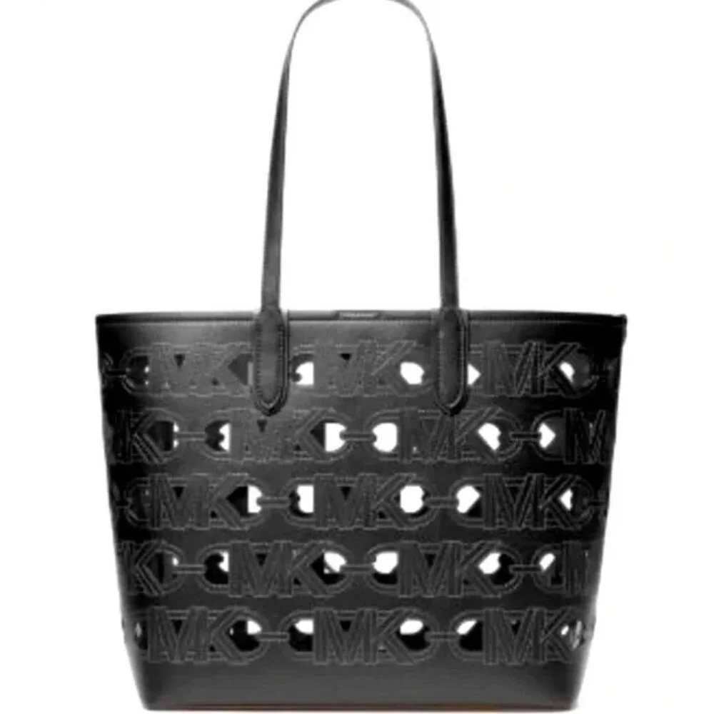 NWT Michael by Michael Kors Eliza Large East West Tote Black $298 [jb]